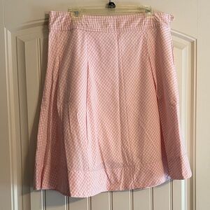 Cato Pink Checkered A-Line Skirt